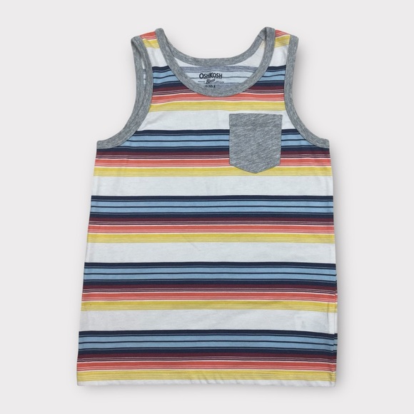 OshKosh Boys Striped Tank Top Size 8 - Picture 1 of 3